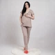 Пижама для беременных и кормящих мам из хлопка (футболка + штаны) 52/54 (2XL/3XL) Мальва Tiana бежевый - изображение 1
