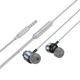 Навушники Hoco Power metal universal earphones with microphone M122 Black - изображение 9