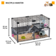 Модульная клетка для хомяков и мышей Ferplast Multipla Hamster 72.5х37.5х42 см (57007217) - изображение 2