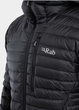 Пуховик чоловічій Rab Microlight Alpine Jacket, Black, L (RB QDB-12-BL-L) - зображення 5