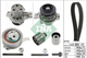 Комплект ременя ГРМ з помпою Ina Audi A3/A4/A5/A6/Q3/VW Caddy/T6 2.0TDI 15-/Golf VII 1.6TDI/2.0TDI 12- (25x145z) (530 0650 31) - зображення 1