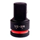 Переходник ударный Milwaukee с 1/2" на 3/4" (4932480355) - изображение 1
