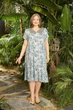 Женская ночная рубашка Bloom big size 2XL серо-зеленая PM800110 - изображение 1
