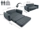 Двухспальный надувной диван-трансформер Intex 66552NP Pull-Out Sofa 203 x 224 x 66 см - изображение 2