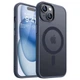 Чехол ударостойкий матовый WAVE Premium Matte Insane Case with MagSafe для Apple Iphone 15 Midnight Blue - изображение 1