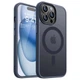 Чехол ударостойкий матовый WAVE Premium Matte Insane Case with MagSafe для Apple Iphone 14 Pro Midnight Blue - изображение 1
