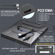 Многофункциональный внешний дисковод для компьютера, ноутбука Addap EDB03, USB 3.0+Type C / оптический дископривод, считыватель CD-RW, DVD-RW, DVD-RAM, DVD-ROM - изображение 6