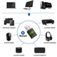 Внешний сетевой адаптер 2в1: WiFi+Bluetooth, с USB подключением Addap UWA-08 | двухдиапазонный 2,4-5 ГГц, 600 Мбит/с - изображение 8
