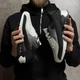 Чоловічі кросівки YZY Air Max 40 біло-чорні демісезонні (5649) - изображение 8