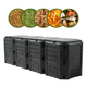 Компостер Prosperplast 1600 л компостер для сада 4х модульный 261 x 83 x 72cm Черный (PIKSM1600C-S411) - изображение 1