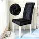 Вельветовый чехол для стула Diana Textile Velvet 48x55 см Черный - изображение 2