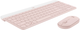 Zestaw bezprzewodowy Logitech MK470 SLIM COMBO Rose (920-011322) - obraz 3