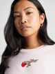Футболка хлопковая короткая женская Converse Tlmn Vday Crop Os Tee 10028306-680 L Sugar Berry с принтом (194435447889) - изображение 4
