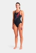 Купальник жіночий Arena RIPPLES SWIMSUIT U BACK B 009500-590-46 176 см Чорний - изображение 2