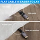 Кабель Conable HDMI 2.0 flat 4K@60Hz 18Gbps + адаптер UP Angle, 5м черный - изображение 4