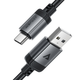 Кабель ACEFAST C20-04 USB to Type-C aluminum alloy charging data cable 1.2 м 3A Black (6974316283782) - изображение 3