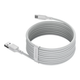 Комплект кабель Baseus Simple Wisdom Data Cable Kit USB to Type-C 5A 1.5m 2 шт White (TZCATZJ-02) - изображение 6