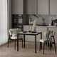 Обідній стіл LofTerno Head Brevity Loft mini 670х750х670 Ательє світлий/Чорний метал (TB03040000030) - зображення 3