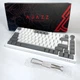 Ігрова Клавіатура AJAZZ AK820 Grey-White Дротова Механічна З Підтримкою HOT-SWAP Red Switch - зображення 2