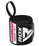 Бинты для запястий (кистевые бинты) RDX GYM WRIST WRAP R11 BLACK/PINK (WAH-WR11BP) - изображение 1
