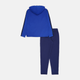 Детский спортивный костюм (толстовка + штаны) Adidas J 3S Ft Ts 220 JE0311 134-140 см Синий/Белый (4067901537857) - изображение 8