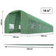 Посилена садова теплиця парник Plonos 18м2 Green 6х3м (4918-В) - изображение 4