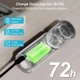 Настінне бездротове бра Coollamp,з акумулятором 6000 мАг,з регульованим фокусом, пультом на 3 режимами , 2шт у комплекті, чорні - Б/В - зображення 7