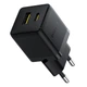 Мережевий зарядний Baseus Palm 30 Вт C+U з USB-C кабелем 60W, чорний, EU, модель P1011160A113-01 - зображення 3