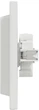 Розетка двойная Schneider Electric Asfora 220 В без заземления Белая (EPH9700121) - изображение 3