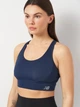 Спортивный топ для фитнеса женский New Balance Tech Training WB33468NNY S Синий (197967333880) - изображение 4