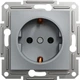 Розетка Schneider Electric Asfora с заземляющим контактом Сталь (EPH2900162) - изображение 4