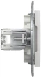 Розетка Schneider Electric Asfora RJ45 двойная тип UTP категория 6 Белая без рамки (EPH4870121) - изображение 7