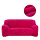 Защитный чехол на трехместный диван Diana Textile Plush Velvet, 190x230 см, Ярко-розовый - изображение 1