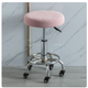 Круглий чохол на стілець Diana Textile Round Chair Ø 28-40 см, Світло рожевий - зображення 2