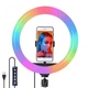 Кольцевая светодиодная RGB Led Лампа 38 см MJ38 с зажимом для телефона и пультом (MD14640) - изображение 1