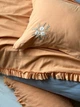 Постельное белье Saheser. Fiorella orange хлопок с вышивкой-Евро - изображение 6