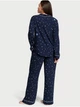 Піжама Victoria's Secret Modal Long Pajama Set Tranquil Blue Moon & Stars розмір XS - зображення 4