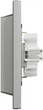 Розетка двойная с заземлением Schneider Electric Asfora Алюминий (EPH9900161) - изображение 2