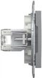 Розетка комп'ютерна подвійна Schneider Electric Asfora RJ45 6 категорія UTP Сталь (EPH4800162) - зображення 5