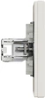 Компьютерная розетка Schneider Electric Asfora RJ45 5 категория UTP Кремовая с рамкой (EPH4300123) - изображение 3
