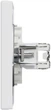Розетка двойная компьютерная Schneider Electric Asfora RJ45 5 категория UTP Белая с рамкой (EPH4400121) - изображение 5