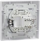 Компьютерная розетка Schneider Electric Asfora RJ45 5 категория UTP Белая с рамкой (EPH4300121) - изображение 5