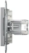 Розетка двойная компьютерная Schneider Electric Asfora RJ45 5 категория UTP Серебристая (EPH4400161) - изображение 8