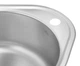Кухонная мойка KRONER (KRP) Satin-4843 D0.8T180 - изображение 4