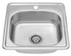 Кухонная мойка KRONER (KRP) Satin-4848 D0.6T160 - изображение 3
