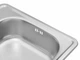 Кухонная мойка KRONER (KRP) Satin-4848 D0.6T160 - изображение 4