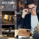 Чехол-книжка CaseMe из нубука для Xiaomi Poco C65 Светло-коричневый - изображение 3