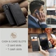 Чехол-книжка CaseMe из нубука для Xiaomi Poco C65 Чёрный - изображение 5