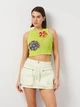 Футболка женская Zara 1957/850 S Зеленая (01957008509020) - изображение 1