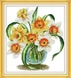 Набір для вишивання за нанесеною на канву схемою "Lily Flower 4". AIDA 14CT printed 32*35 см - зображення 1